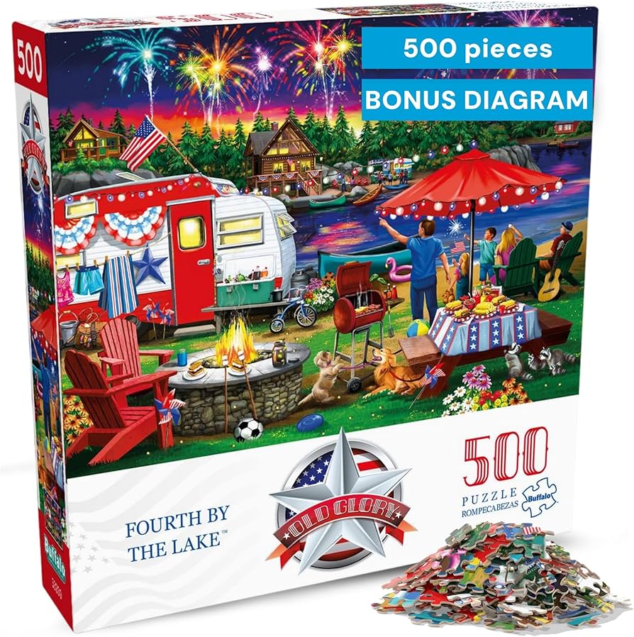 Amazon.com: Buffalo Games - Nancy Wernersbach - Fourth by the Lake Amazon.com: Buffalo Games - Nancy Wernersbach - Fourth by the Lake